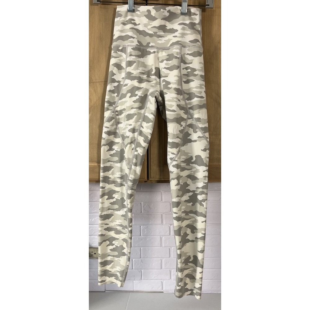 Aerie Leggings Womens Small Grey White Camo Chill Play Move High Waisted Active